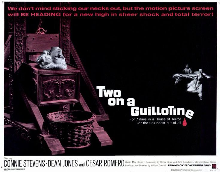 Lobby card from Two on a Guillotine